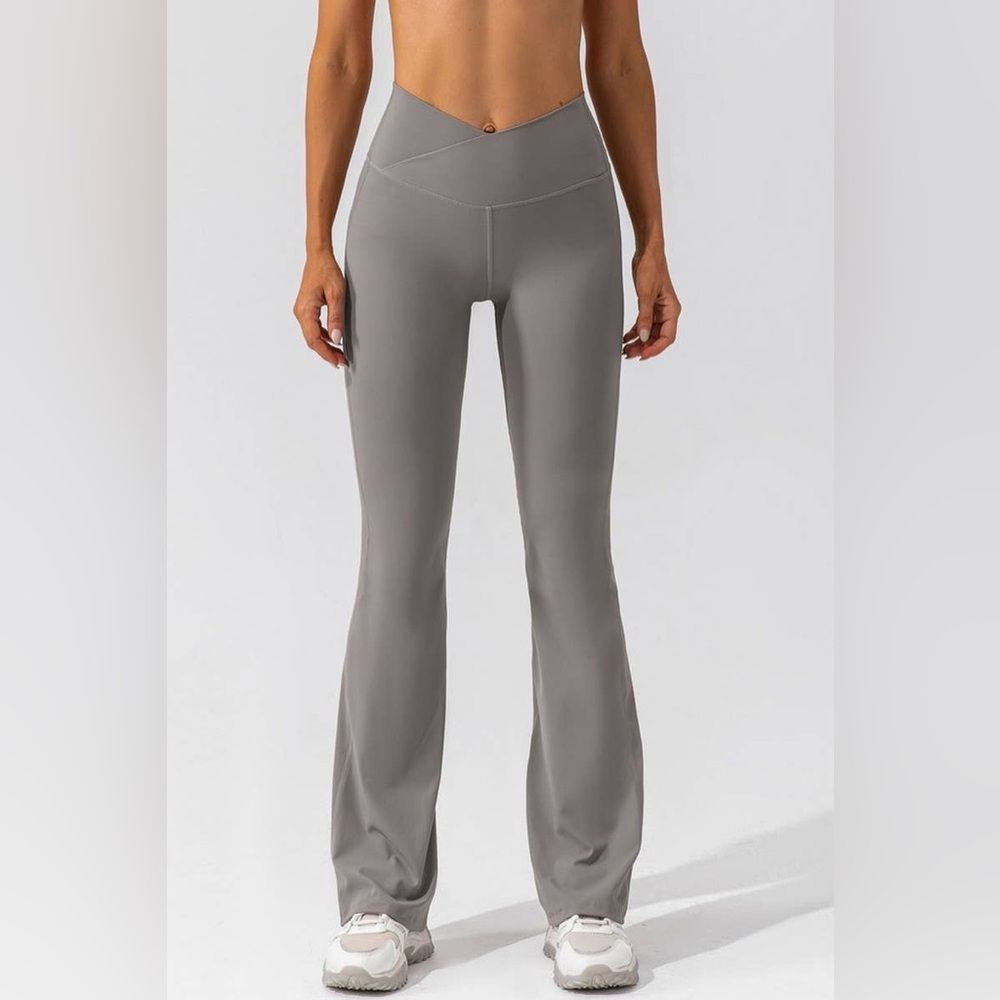 NINEXIS GREY CASUAL FITNESS SPORTS YOGA PANTS